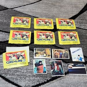 1984 TOPPS 7-PACKS GREMLINS 6 ALBUM STICKERS RARE HTF BUNDLE